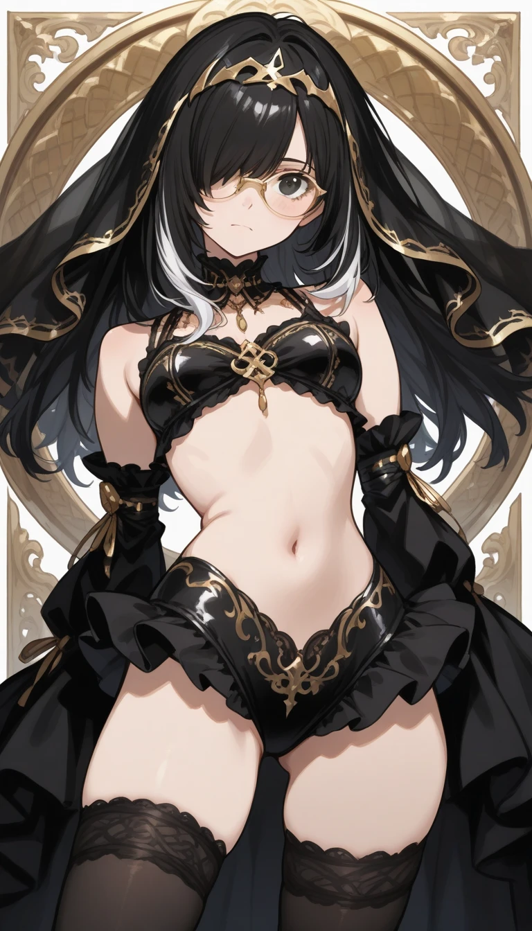 ， the feet，is shy， Feet，clear liquid，Bigchest，soaking wet，There is no lower limit，black lence stockings，a queen，leather pant，The expression is arrogant，Lie down and spread your legs，ridicule，The expression is mocking