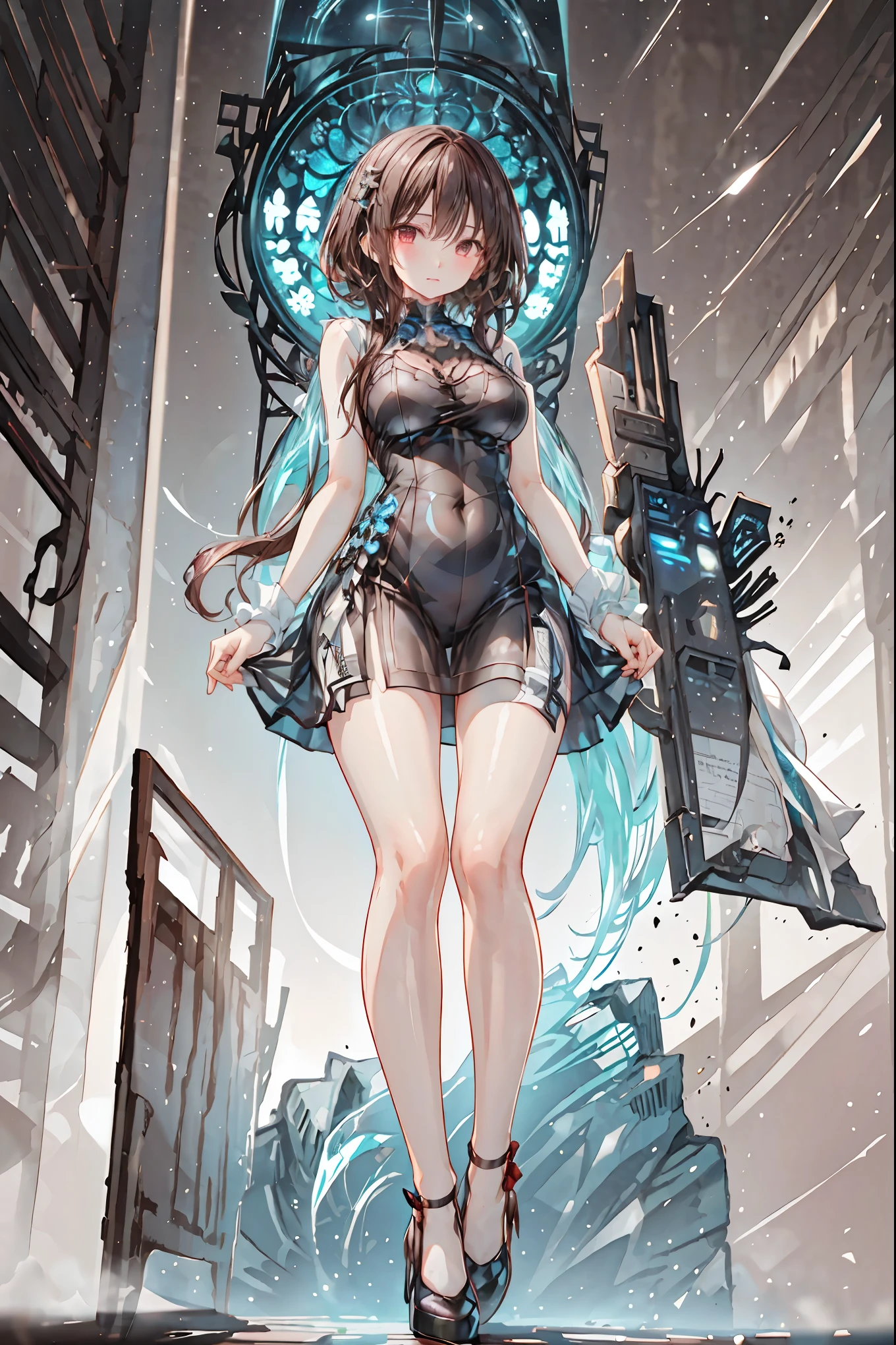 Latex Female Body Silhouettes, look, Shiny Latex Material Sticking to the Body,((from below:1.2)),Bust Shot, ((最High Quality)), (very detailed), (High Definition CG Composite 8K Wallpaper), 高いly detailed, 高い-definition raw colbor photos, professional photography, Depth of Written Boundaries,Dark, Smoky Hazardous Environments, bright spotlight, Red or Black Tones, High Quality,4K,Realistic,Professional,EXTREME DETAILS,Vivid Colors,Bokeh Style,((Top of the big bell tower)),Lithuanian, ((In Vilnius)), ((Vilnius Cathedral)) and ((Gediminas Tower)) ,Background,((Cathedral Square)),Cumulonimbus,contrail、perfect hands、perfect finger、perfect palm 、Perfect Nails、Perfect Thumb 、perfect index finger 、perfect middle finger、perfect ring finger、perfect little finger、perfect textured hand