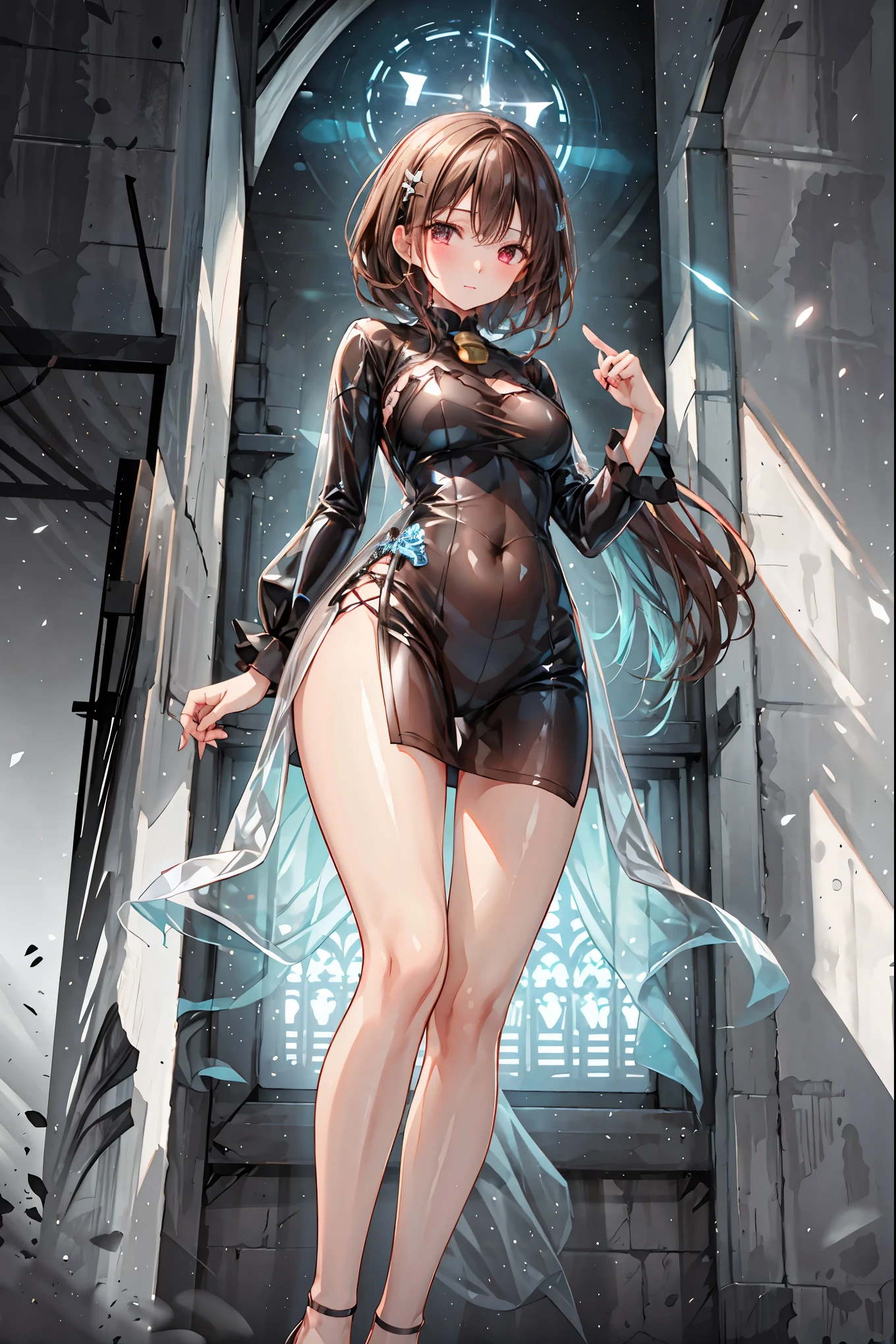 white latex female body silhouette, look, Shiny Latex Material Sticking to the Body,((from below:1.2)),Bust Shot, ((最High Quality)), (very detailed), (High Definition CG Composite 8K Wallpaper), 高いly detailed, 高い-definition raw colbor photos, professional photography, Depth of Written Boundaries,Dark, Smoky Hazardous Environments, bright spotlight, Red or Black Tones, High Quality,4K,Realistic,Professional,EXTREME DETAILS,Vivid Colors,Bokeh Style,((Top of the big bell tower)),Lithuanian, ((In Vilnius)), ((Vilnius Cathedral)) and ((Gediminas Tower)) ,Background,((Cathedral Square)),Cumulonimbus,contrail、perfect hands、perfect finger、perfect palm 、Perfect Nails、Perfect Thumb 、perfect index finger 、perfect middle finger、perfect ring finger、perfect little finger、perfect textured hand