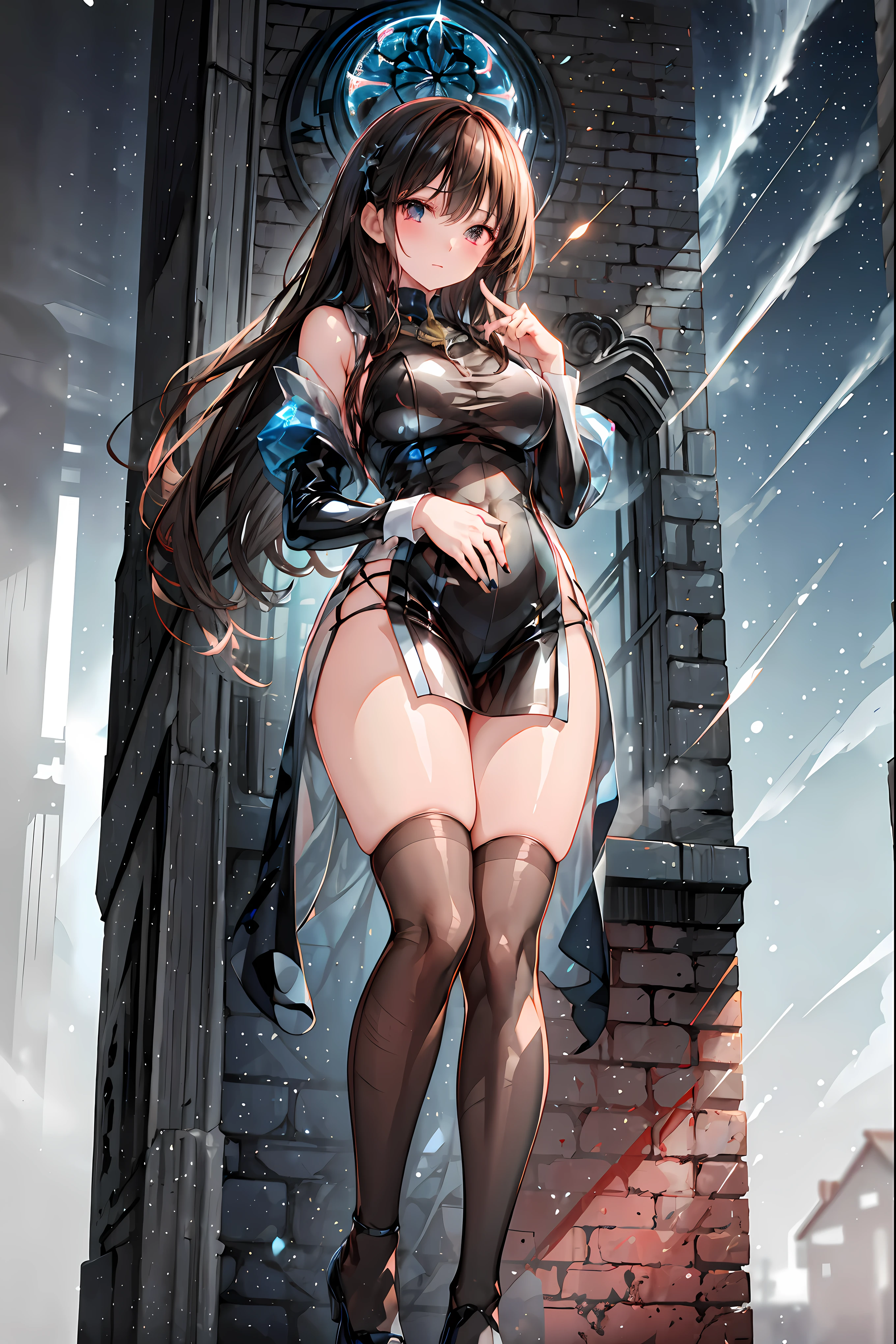 white latex female body silhouette, look, Shiny Latex Material Sticking to the Body,((from below:1.2)),Bust Shot, ((最High Quality)), (very detailed), (High Definition CG Composite 8K Wallpaper), 高いly detailed, 高い-definition raw colbor photos, professional photography, Depth of Written Boundaries,Dark, Smoky Hazardous Environments, bright spotlight, Red or Black Tones, High Quality,4K,Realistic,Professional,EXTREME DETAILS,Vivid Colors,Bokeh Style,((Top of the big bell tower)),Lithuanian, ((In Vilnius)), ((Vilnius Cathedral)) and ((Gediminas Tower)) ,Background,((Cathedral Square)),Cumulonimbus,contrail、perfect hands、perfect finger、perfect palm 、Perfect Nails、Perfect Thumb 、perfect index finger 、perfect middle finger、perfect ring finger、perfect little finger、perfect textured hand