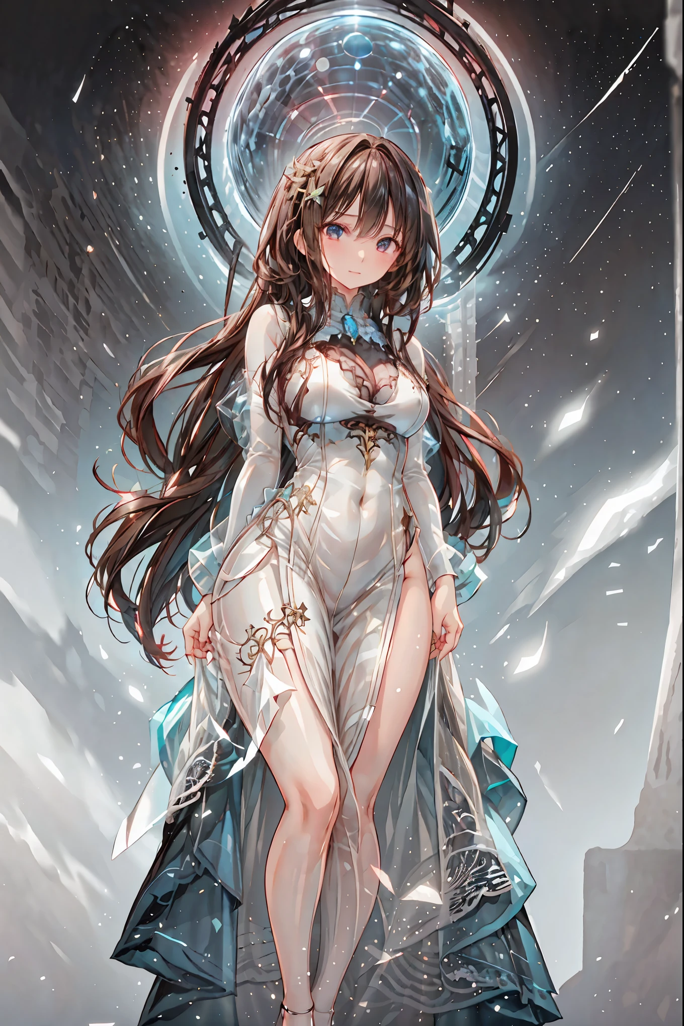 (White clothing),white latex female body silhouette, look, Shiny Latex Material Sticking to the Body,((from below:1.2)),Bust Shot, ((最High Quality)), (very detailed), (High Definition CG Composite 8K Wallpaper), meteor、空から降り注ぐmeteor、無数のmeteor群、高いly detailed, 高い-definition raw colbor photos, professional photography, Depth of Written Boundaries,Dark, Smoky Hazardous Environments, bright spotlight, Red or Black Tones, High Quality,4K,Realistic,Professional,EXTREME DETAILS,Vivid Colors,Bokeh Style,((Top of the big bell tower)),Lithuanian, ((In Vilnius)), ((Vilnius Cathedral)) and ((Gediminas Tower)) ,Background,((Cathedral Square)),Cumulonimbus,contrail、perfect hands、perfect finger、perfect palm 、Perfect Nails、Perfect Thumb 、perfect index finger 、perfect middle finger、perfect ring finger、perfect little finger、perfect textured hand