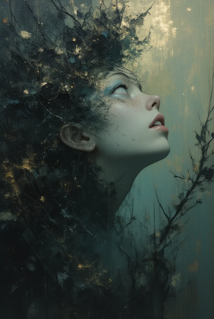 Create a drawing that shows the unconscious of a human
Where there are repressed memories, etc.