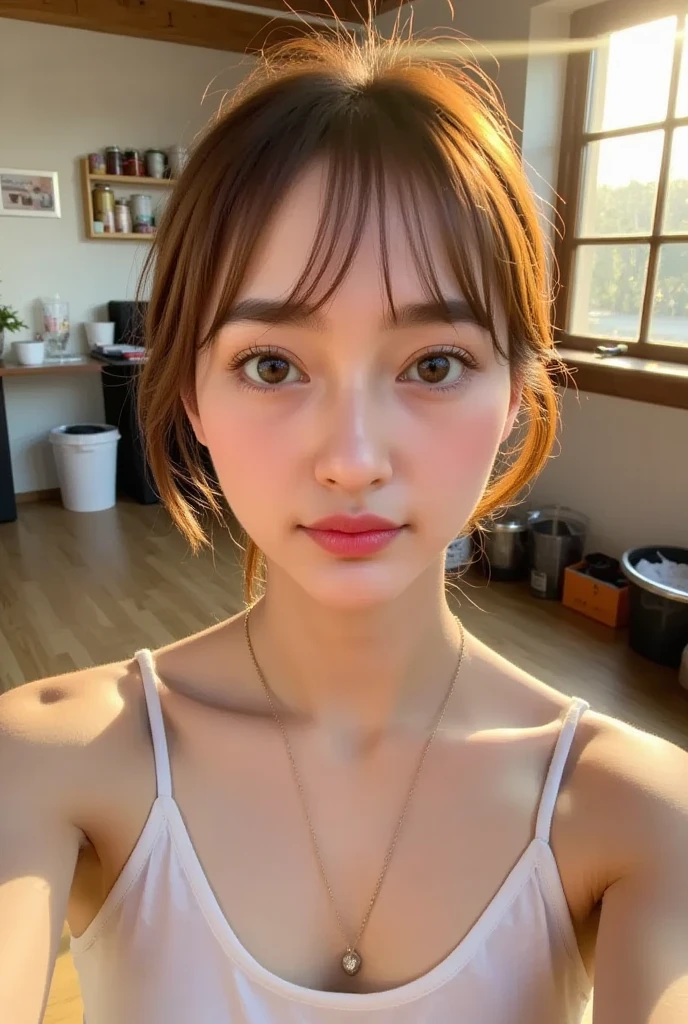 8k, best quality, masterpiece, realistic, ultra detail, photo realistic, Increase quality, 
a photo of a girl standing in a field with a scarf, in the style of dark and brooding designer, voluminous mass, photobash, serene faces, jagged edges, navy, natural beauty, close-up shot
