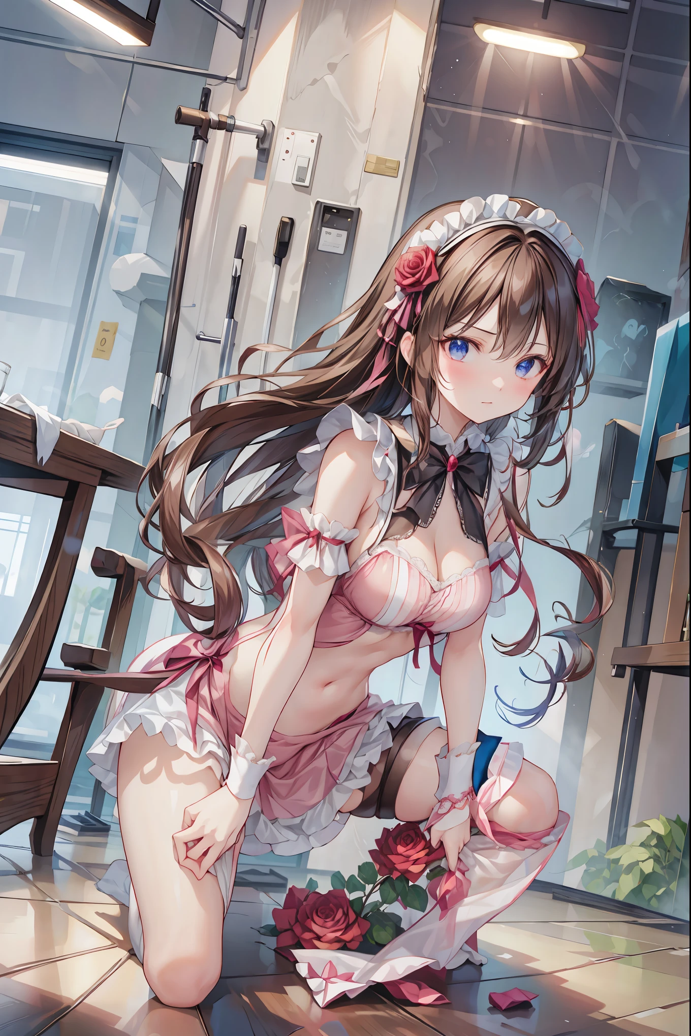 rozen maiden、The Rose Knight、 Rose Warrior 、Its beauty is like a rose、 petals一枚ごとに棘の秘密を隠す 1girl,detailed portrait,gorgeous maiden,rose knight,rose warrior, petals,rose thorns,cinematic lighting,ambient glow,soft light,vivid colors,highly detailed,photorealistic,4k,8k,professional digital art,masterpiece,precise detailed depiction