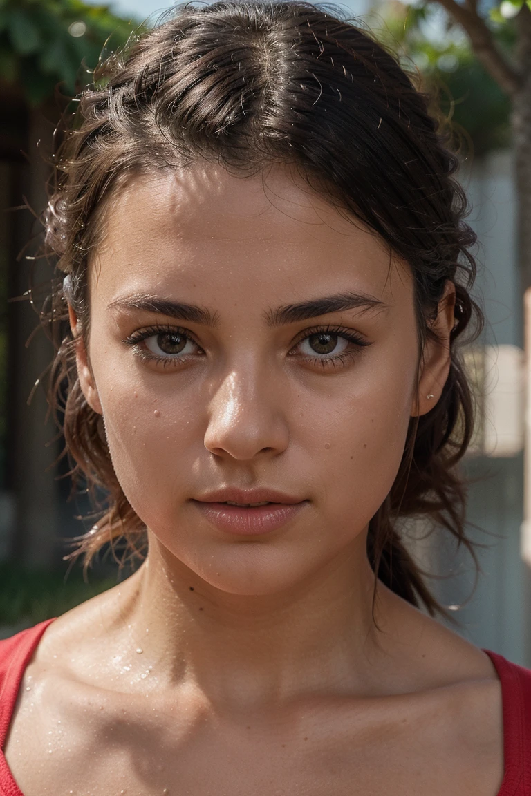 (head of'artwork), (best quality, high resolution, very detailed, illustration), 1fille, , ville, contemporary, photo de profil en gros plan, long beige blonde hair, yeux verts, beautiful detailed eyes, squat, headphones, 8K, tendance sur artstation, featured on Pixiv