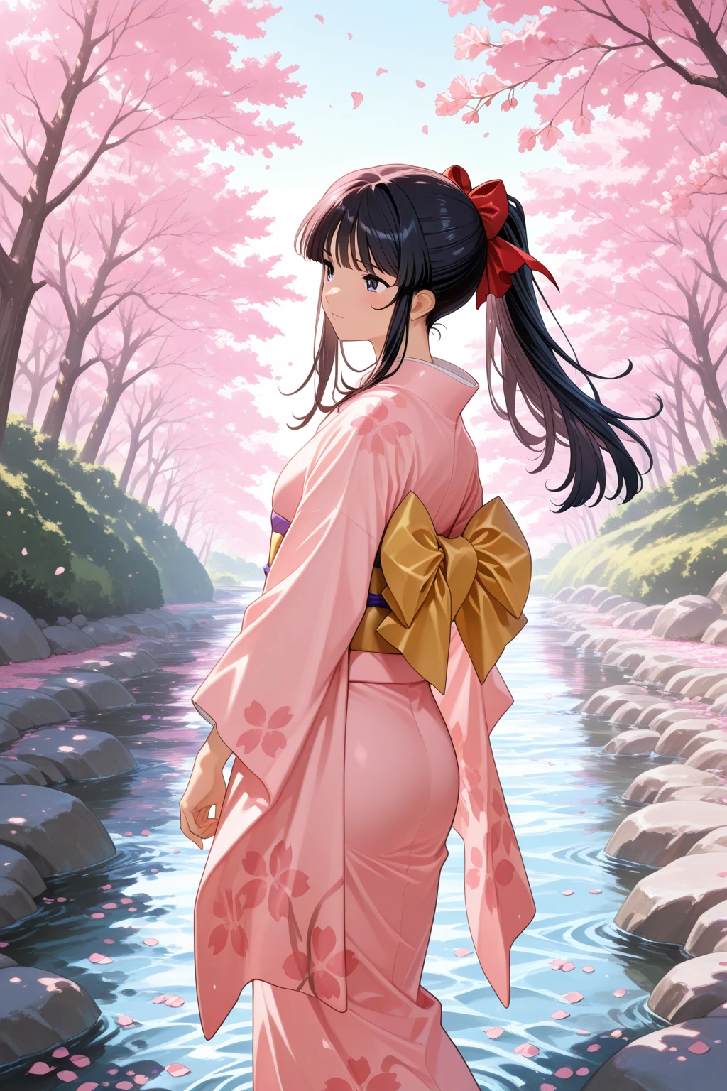 High-detail images　Japanese style cute girl　Full Body Shot　front　