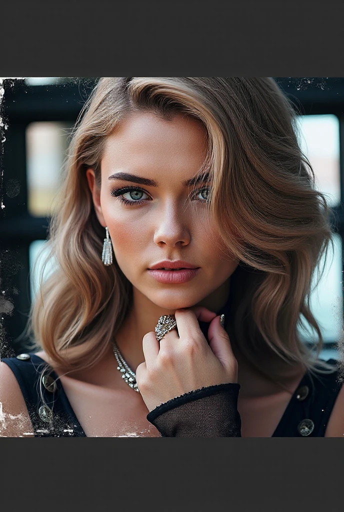 (Best quality,8K,A high resolution,Masterpiece:1.2, DSLR, 16k ),Ultra-detailed,(Realistic,Photorealistic,photo-realistic:1.37),Portrait, Creative style artwork, Historical, classical, Sophisticated, plethora of colors ,Highly detailed, Soft lighting, luxurious environment , black dress, there is young woman , girl wearing a red classy royal dress, performing a music video, slim fit (oval perfect shape, asymmetrical face structure, perfect proportion, almond eye type, hazal eye color, detailed eyes, yellow hair color, 34 inch breasts, hourglass figure, slim body, pale white skin tone ,sexy girl, 22 years old, soft wavy hair, looking away, attitude expression, professional makeup, pink lips)