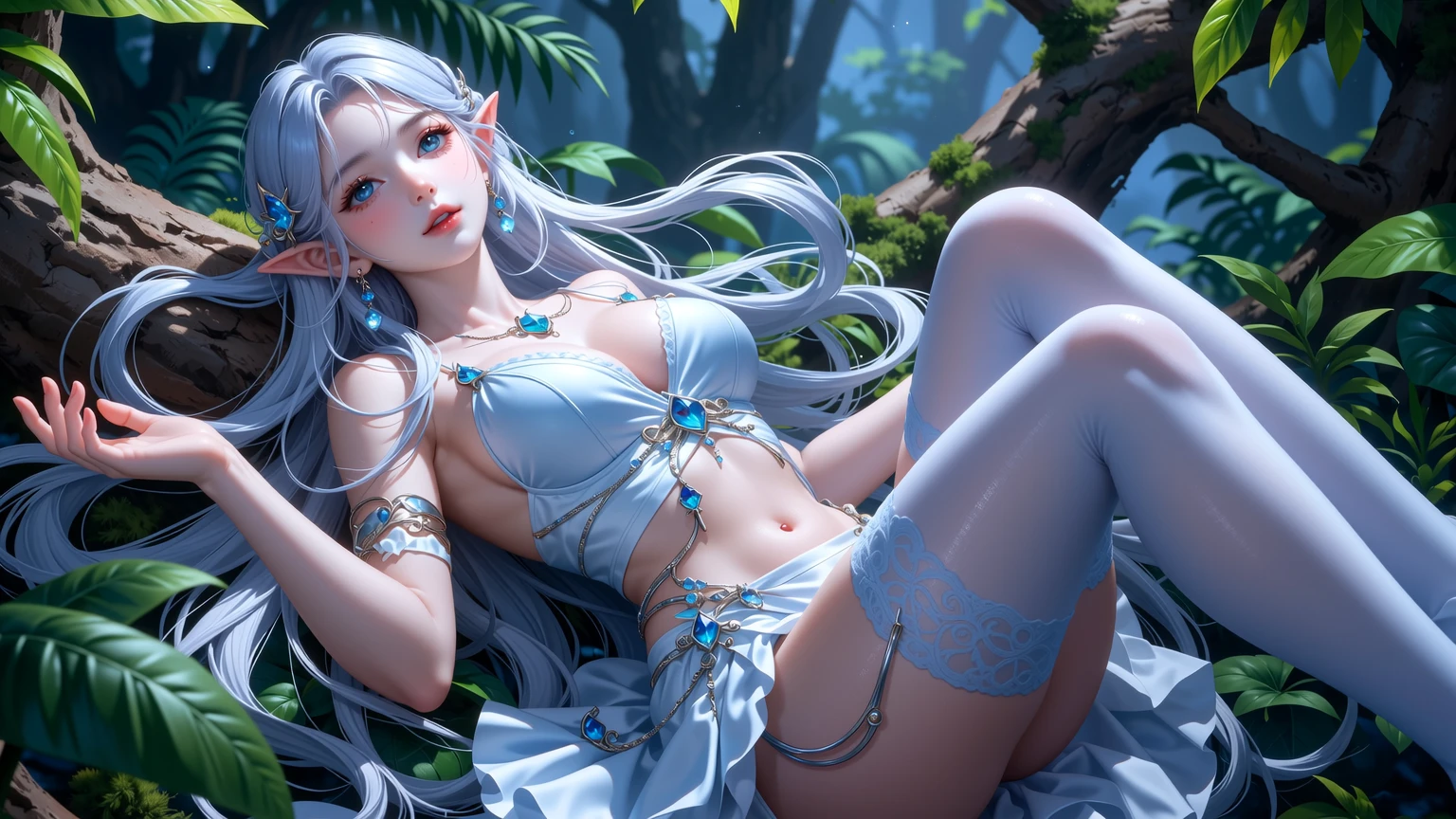 ((best quality)), ((masterpiece)), (detailed), alluring succubus, ethereal beauty, perched on a cloud, (fantasy illustration:1.3), enchanting gaze, captivating pose, delicate wings, otherworldly charm, mystical sky, (Luis Royo:1.2), (Yoshitaka Amano:1.1), moonlit night, soft colors, (detailed cloudscape:1.3), (high-resolution:1.2)