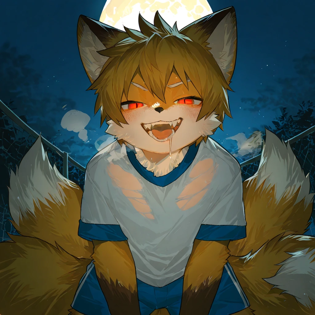 art by dagasi, (solo:1.5), Best Quality, Masterpiece, (Absurdres:), Detailed, Ultra-Detailed, Digital Art, correct , arms in correct position, full body, (high quality, high res, 4k:1.2), (kid:1.5), (small, youthful), rolo, furry, small, (kid female:1.3), fluffy, light orange fur, green cat eyes, (beautiful eyes), juicy thighs, flushed, embarrassed, small nervous smile, blushing, fluffy tail, eyelashes, slightly enjoying, walking through the park, on a very dark night, very dark, no light, wearing fishnet stockings, (wearing fishnet sleeves:1.2), (red collar:1.2), (spiked collar:1.1), SFW, 