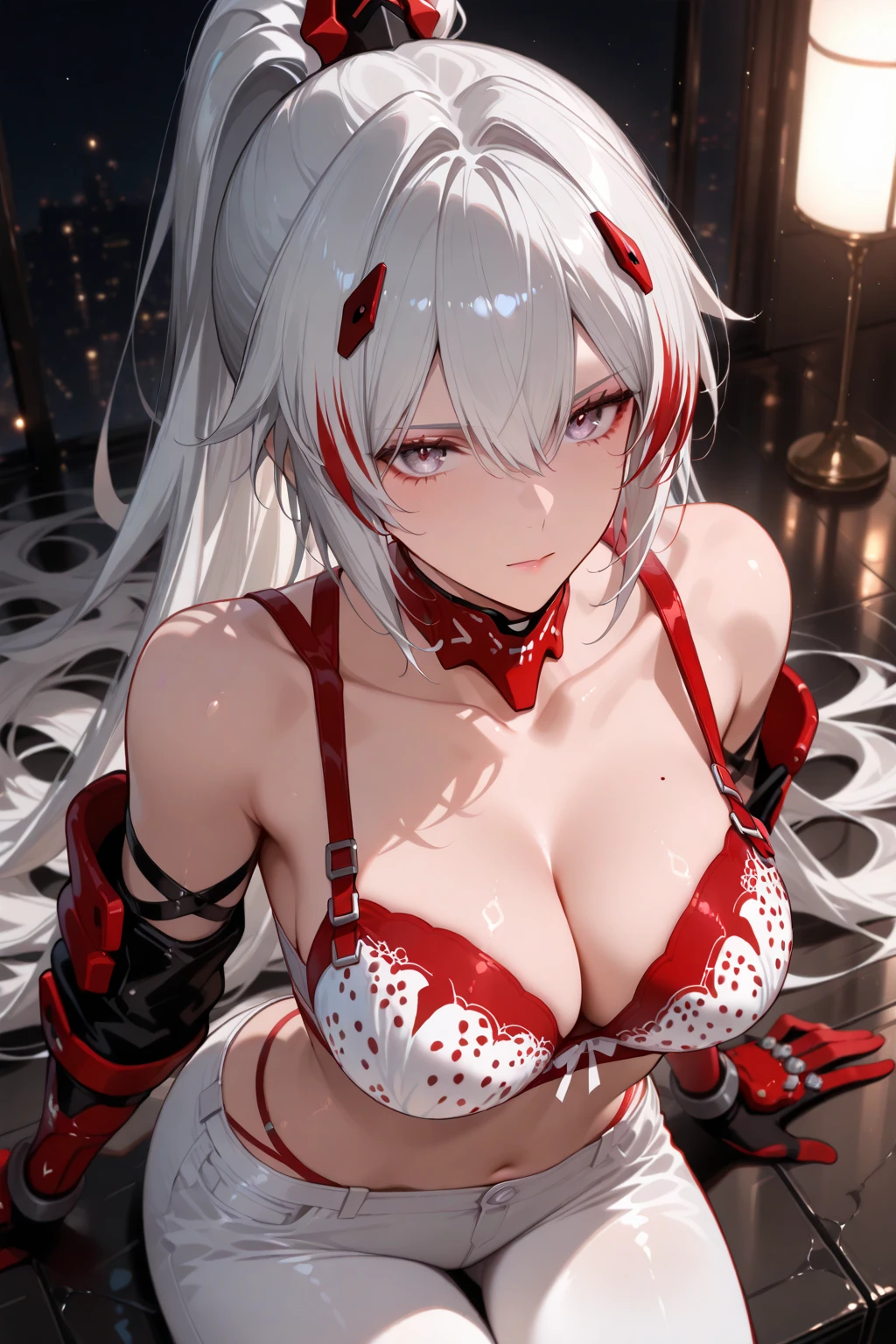 ((of the highest quality, 8K, masutepiece: 1.3, Ultra HD, High quality, Best Quality, High Definition, Realism))，ＨCup Breast、red blush，(((Girl having sex)))，(((Vaginal ejaculation)))，Crying face