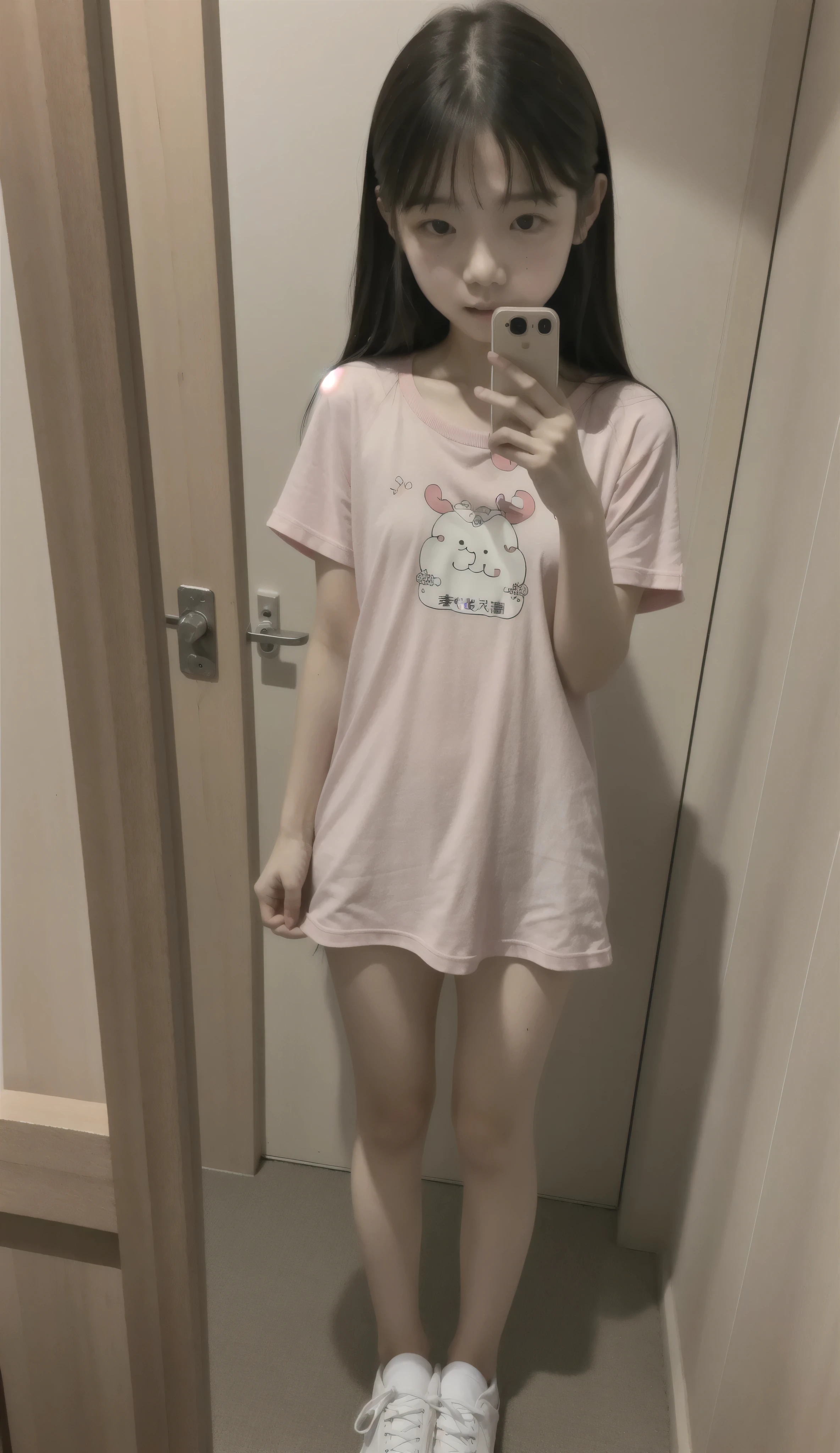 1girl,かわいいyounger女の子,pointing left hand_Herself,slender,short,skinny,(skinny:1.5),thin body,(toddler wearing top_body:0.1),younger,(younger:0.5),I can see my clitoris,flip over skirt to show panties,score_7_ up,score_8_ up,score_9,Navy Skirt, Not wearing panties,camel toes,Realistic,(Open both legs to the side:1.5),(Expressions of joy and satisfaction:0.4),school uniform,sits at his desk in a school classroom,small breasts,she climaxes and squirts while touching her pussy,,Made in Japan,young girl masturbating violently,white knee-high socks over a large blanket,(white skin:1.1),Narrow Shoulder