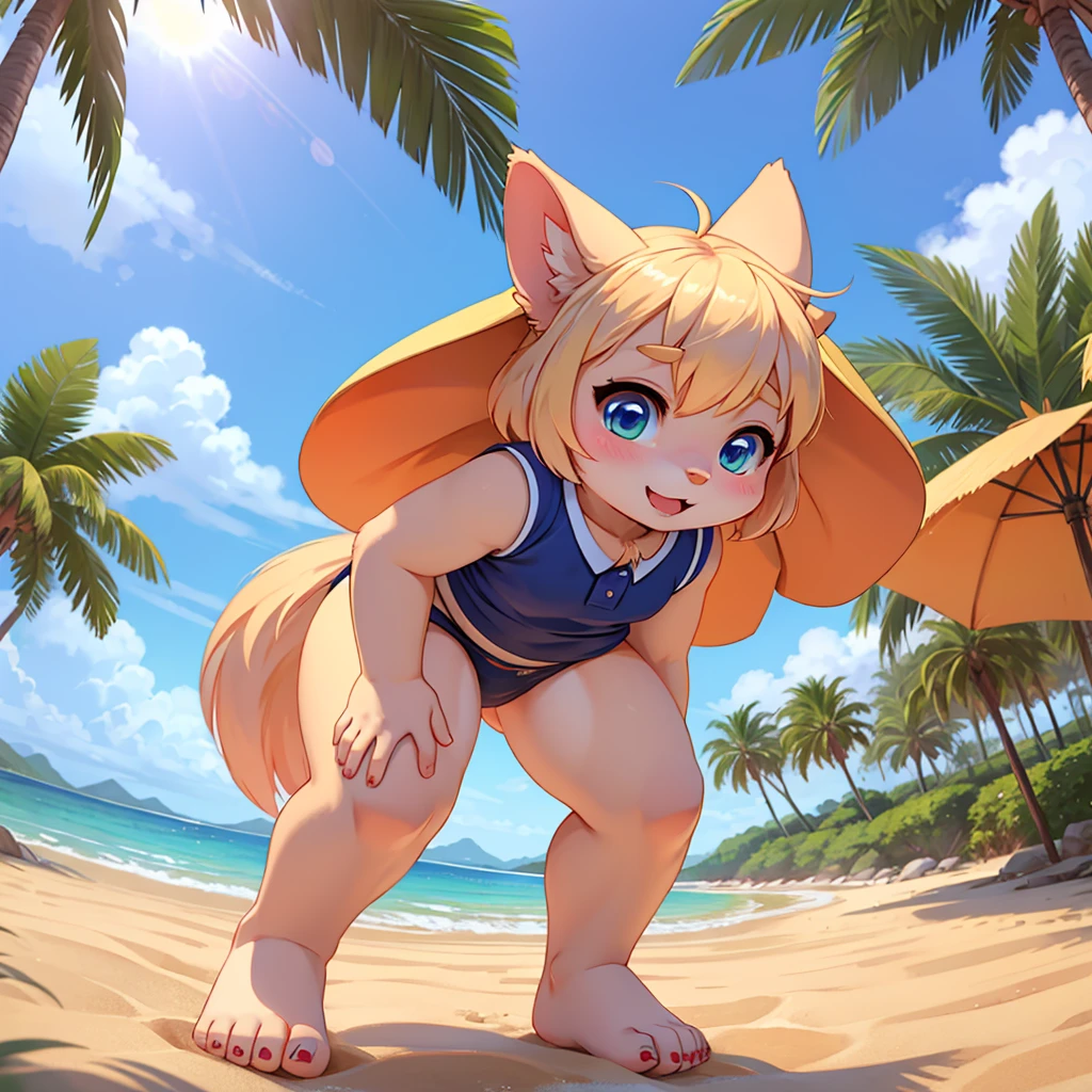 , , Top-quality, Super high resolution, masterpiece, highres, 8k, 1girl, solo, UHD, detailed lighting, shaders, (Anime screencap, Anime coloring:1.1), 1girl, solo, warspite, full body, blonde, Cute detailed face, ultra detail face, detailed lips, Slender Eyes, sharp eyes, Eyes are glowing, Beautiful eyes, sideways glance, (Voluptuous, Plump, Chubby:1.2), Thick thighs, Big , thick expresionless, Smirk, cowboy shot, Fullbody, Looking at viewer, From below,  squat, On the sea, Blue sky