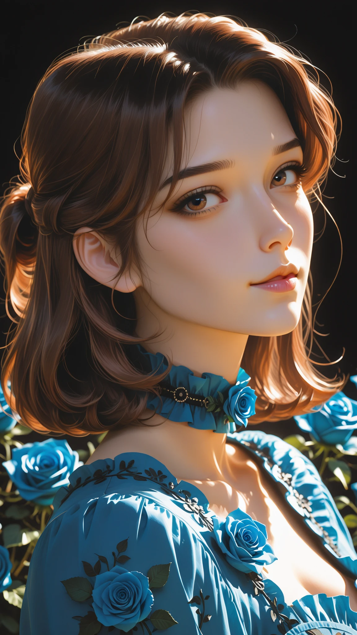 masterpiece, Highest quality, (8K wallpapers incorporating highly detailed CG), (Highest quality), (Best illustrations), (Best Shadow), (Stable Diffusion Model), Violet Evergarden, Sparkling, beautiful, victorian style bedroom, Dynamic Lighting, Written boundary depth､((Upper body portrait))､Upper body portrait