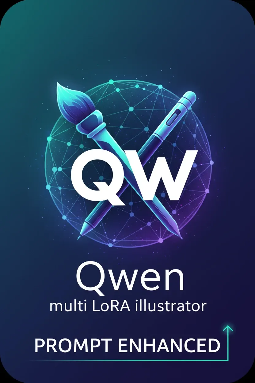 Qwen multi LoRA иллюстратор - Prompt Enhanced