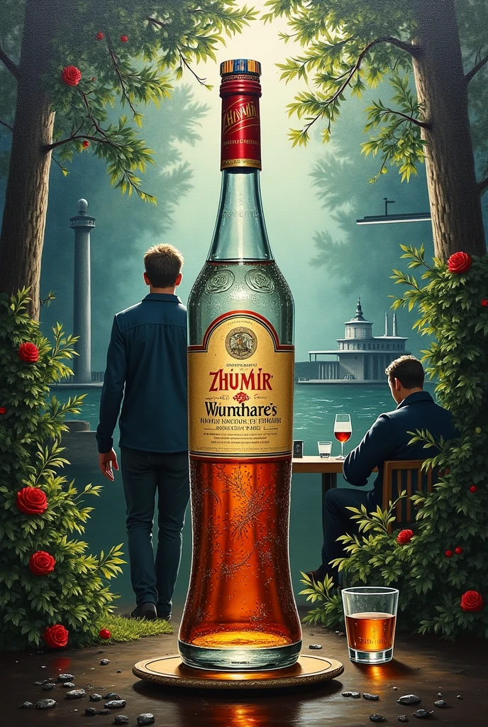 there is a man in a suit and tie holding a glass of wine, wine label, victor charreton, victor, official artwork, key art, by Matt Cavotta, album art, Official Art, based on Vono D'Ancona, official photo, ad image, inspired by Viktor Oliva, by Egon von Vietinghoff, vivd, ito
