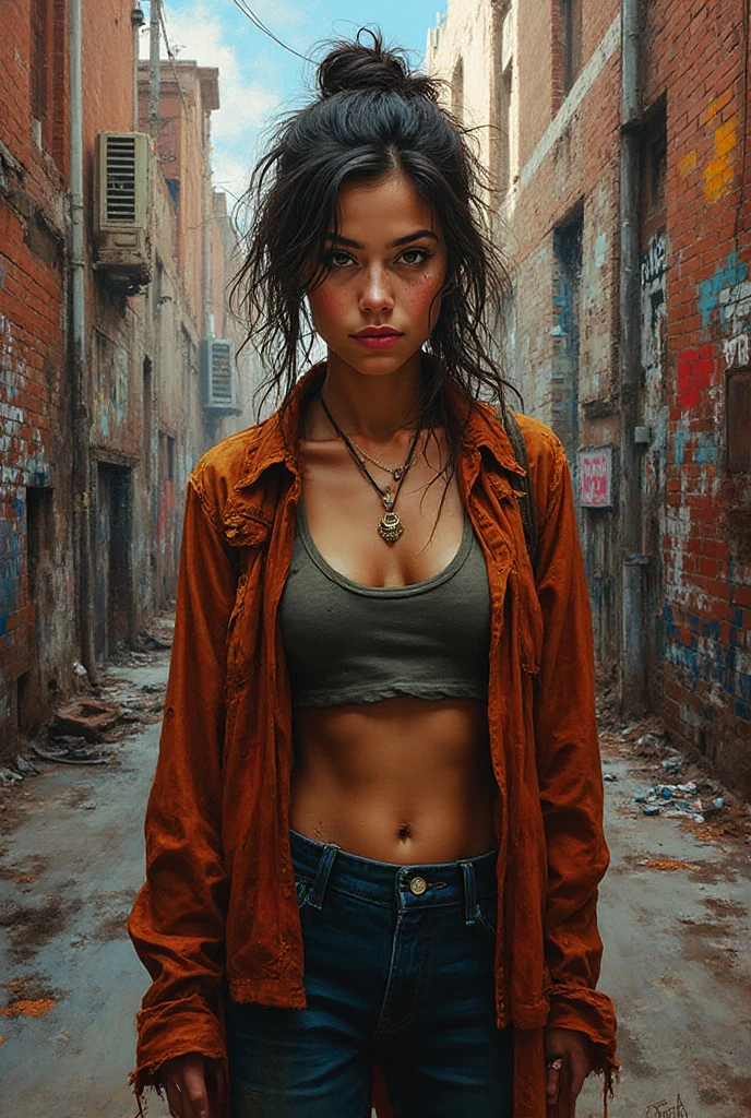 high_quality, highres, beautiful, detailed, (masterpiece, best quality:1.2), absurdres, 8k, HDR, 
retro, grunge, 1girl, woman, asian,
 medium_shot, dynamic_angle