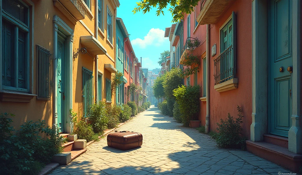 streets and candy buildings