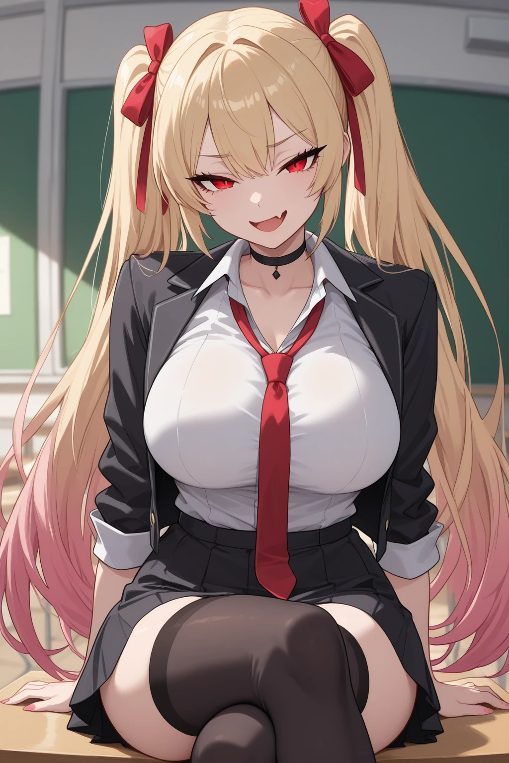 Yukari_sitting_onDesk