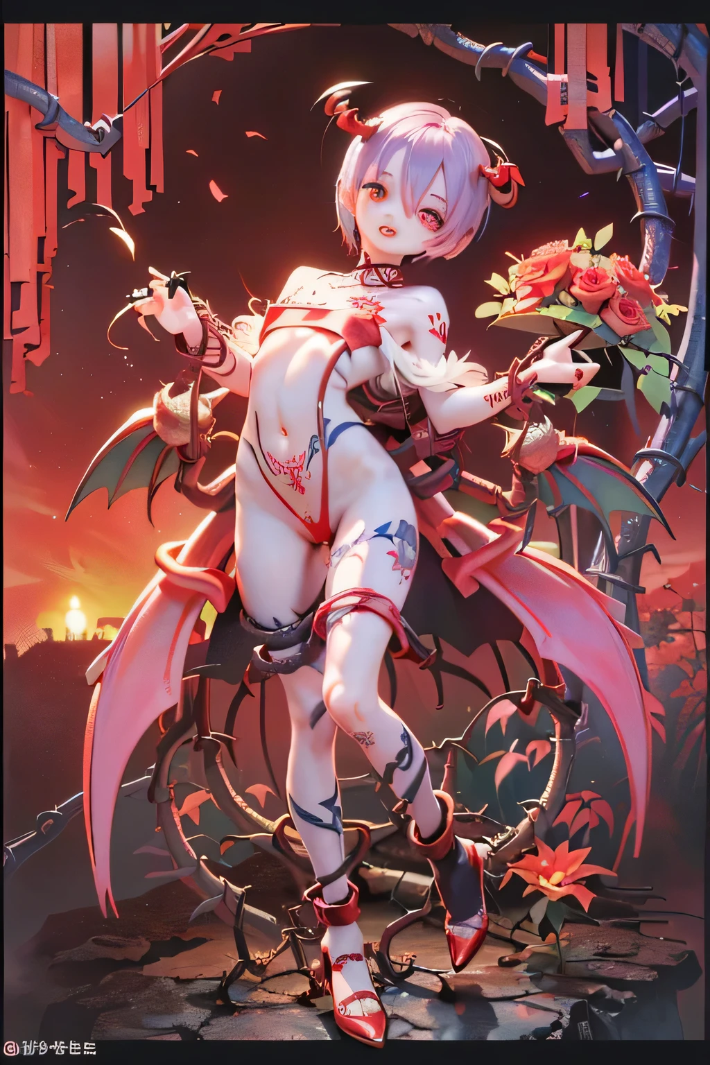 、 Red eyes in the middle of the lake、 ((((((Full Body Tattoo)))))) sing ((( Add to cart ))) 、 Succubus Girl 、 、((( flat chest))) ((())) 、(((Night in the Red Sky)))Crotch Garter Belt Charming High Heels (((obscene words))) (((Crimson lips)))dark room(((((he has bright red flowers and spines)))))((((((and vines with spines surround his body))))))Lilith in Vampire Saber light purple hair