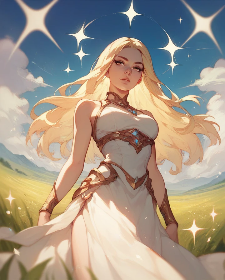 score_9,score_8_up,score_7_up,perfect anatomy,source_anime,zPDXL2,<lora:miqeulla:1>,miquella,1boy,solo focus,solo,blonde hair,crown braid,multiple braids,yellow eyes,white robe,hair flowing over,gold armlet,circlet,long blonde eyelashes,
looking at viewer,blush,smile,closed mouth,hand up,outstretched hand,v,
sitting on rock,rock,wheat,wheat field,mountain,night,night sky,star \(sky\),aurora,