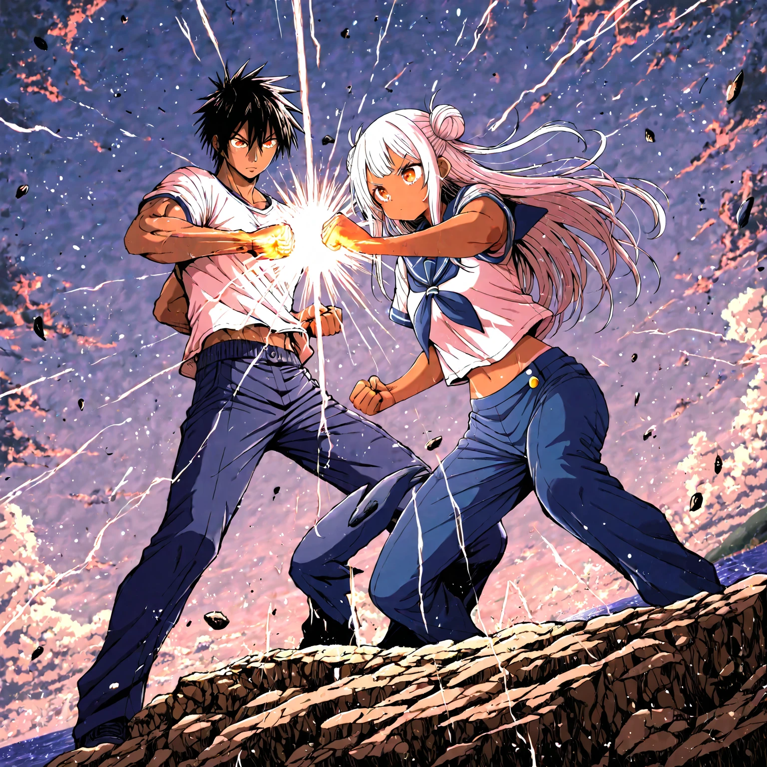 anime mitaka asa fighting 