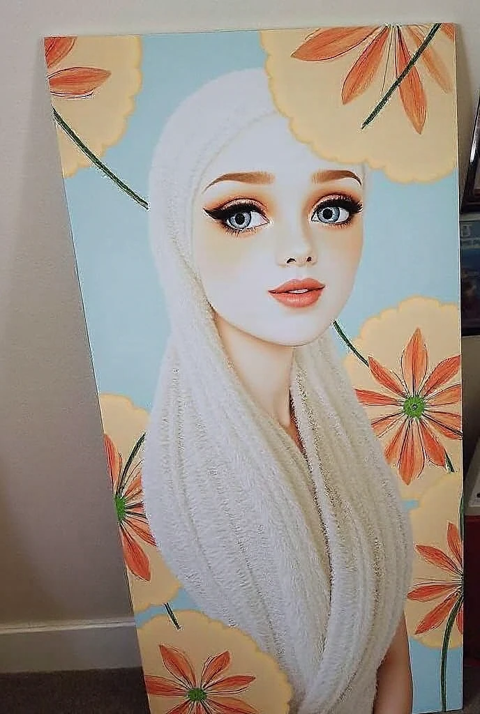 Make this image to this digital, just like she is