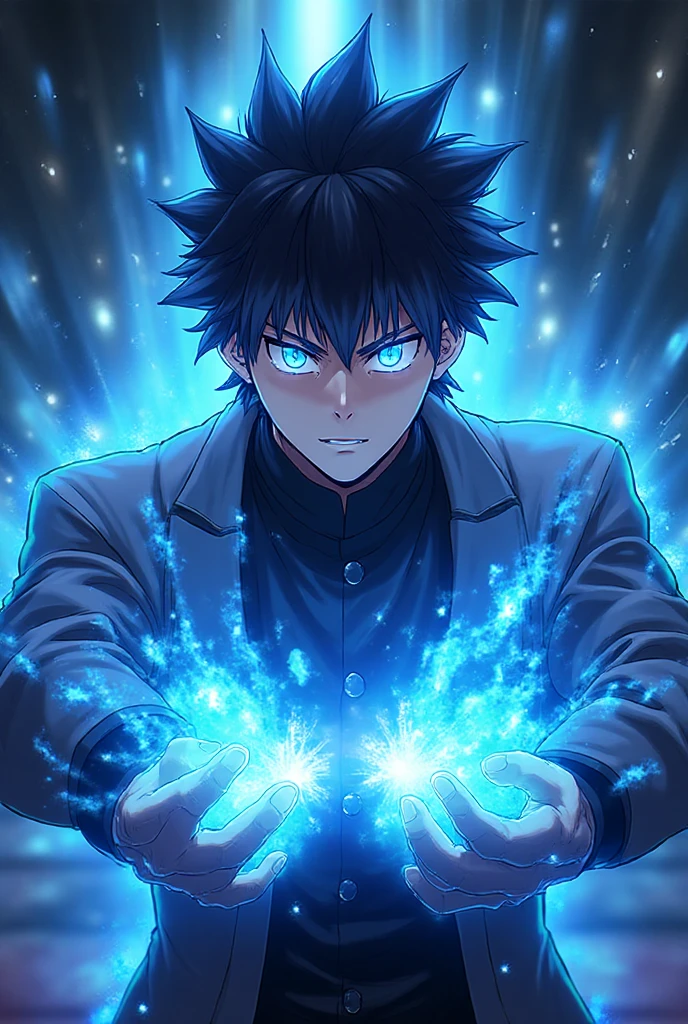 Best picture quality, masterpiece, heavy acrylic, pen touch, avatar, portrait, black hair, blue eyes, Western school uniform, male teen, student, school, bad, evil, anime, pixiv