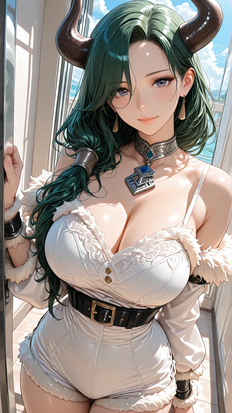 (best quality,highres:1.2),ultra-detailed,realistic,photorealistic:1.37,a beautiful girl (Mirajane Strauss from Fairy Tail) model in a pop style,18 years old,long legs,??????????????,extremely detailed face (with emphasis on azure eyes),Her red-colored hair falls to her shoulders.She is dressed in short blue denim shorts and a short top (very shabby and torn in places),),bent down, lifting her ??? to the top,more ???? pose,illustration,colorful pop art style,dynamic lighting,neon colors,sunglasses on head.????