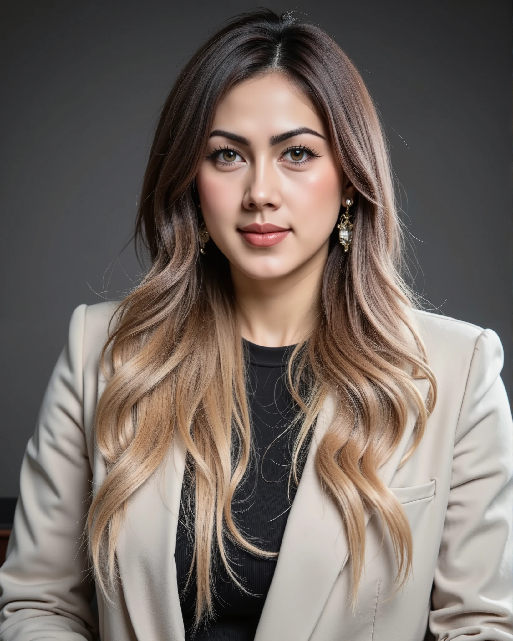 hyper HD, Masterpiece, Textured skin, 4K, Best quality of potrait a Beautiful hijab asian woman white fairy skin wearing dress , close-up half body , perfect hijab, detail veil , hyper realistic scarf and ornate on her side big back head hijab on likely hijab bun style , happy vibes, beauty smile , open mouth showing teeth , smiling confident , huge breast , perfect hands , auto correct detail fingers.