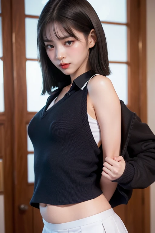 Asian woman in grey shirt and black shorts, she has black hair With bangs, Cui Xianhua, lee ji-eun, lee ji-eun, korean girl, Blackpink's Larissa Manoban, Ulzan, park Jimin, Larissa Manobar, Xuan Yunzhu, With bangs, Nam Jae-yeon