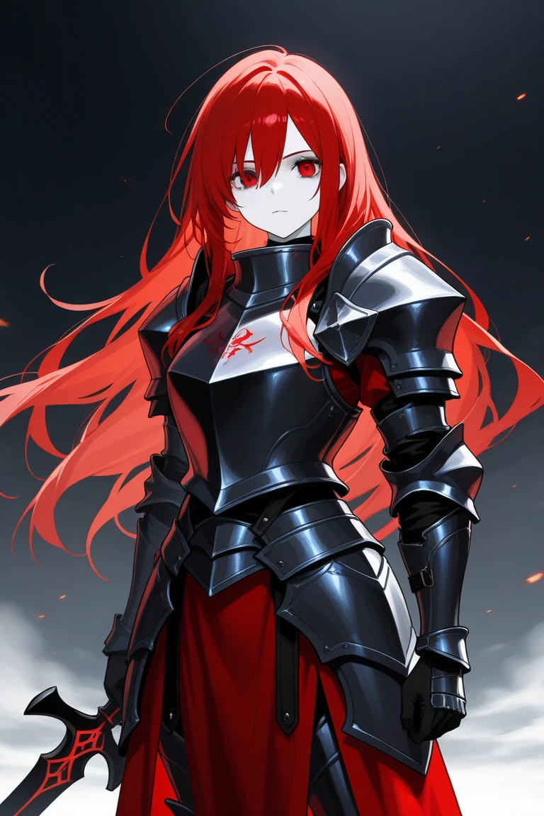 highest quality、nice body、one woman、solo、((Beautiful woman:1.3))、((Woman with dark red hair:1.3))、straight hair woman、long hair woman、female knight、(A woman wearing a dark red leotard:1.3)、((woman with full armor:1.3))、((Woman with belt))、woman wearing brown pantyhose、inside the cave、woman with serious face、combat readiness、A woman running while brandishing a sword