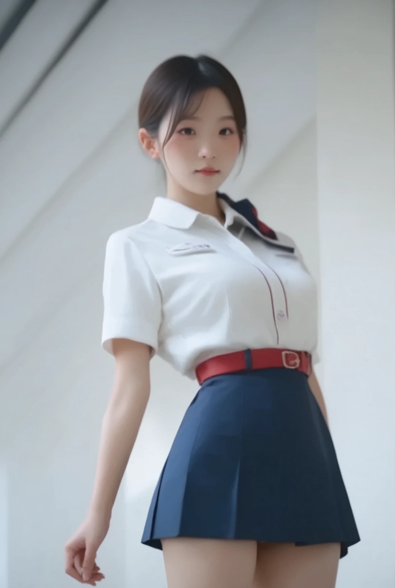 Fukuhara Kazu、Mini Skirt、white panties、