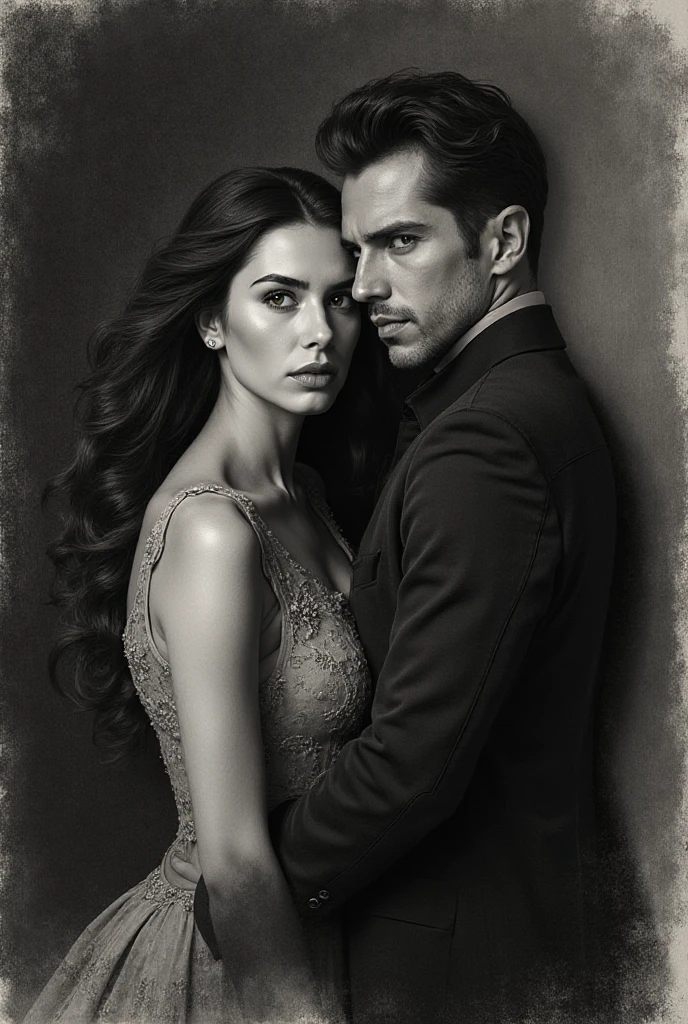 The man in the image is Simón Rodríguez, I want you to portray him next to his wife Manuela Gómez, in an oil portrait style from the waist up, Portrait of Simón Rodríguez the closest thing to the one in the reference image