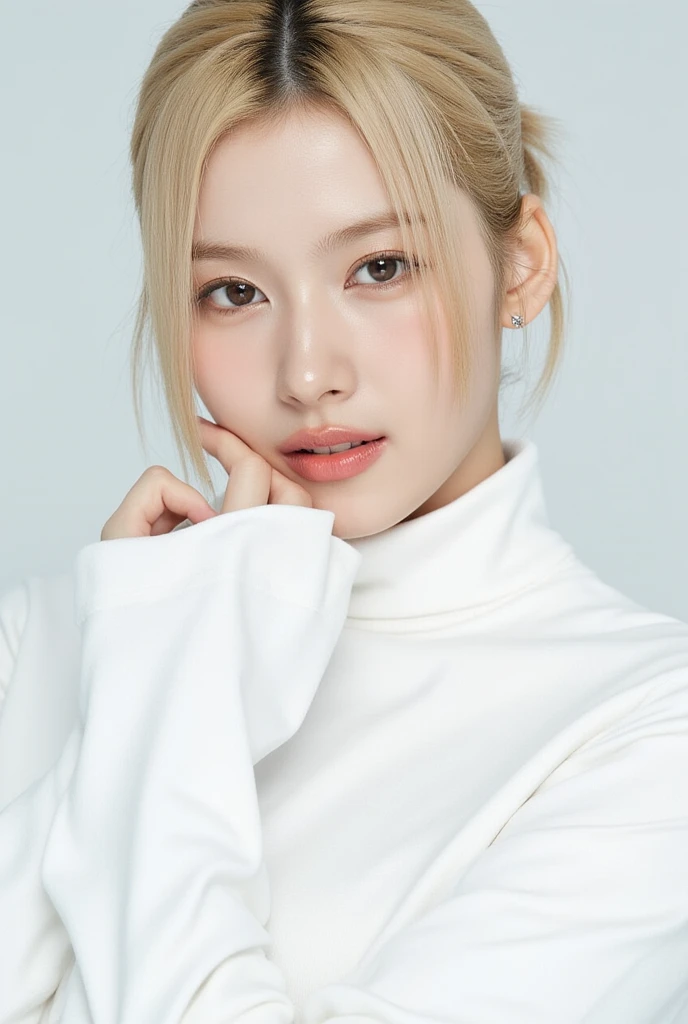 Mujer arafed con cabello largo y  y un top ., jisoo rosa , sol yunjoo, portrait of jossi de blackpink, heonhwa choe, jossi de blackpink, jaeyeon nam, pale korean adorable face, muchacha coreana, ulzzang, Kim Jisoo, TaeJune Kim, parque jisoo de blackpink, lee ji - eun