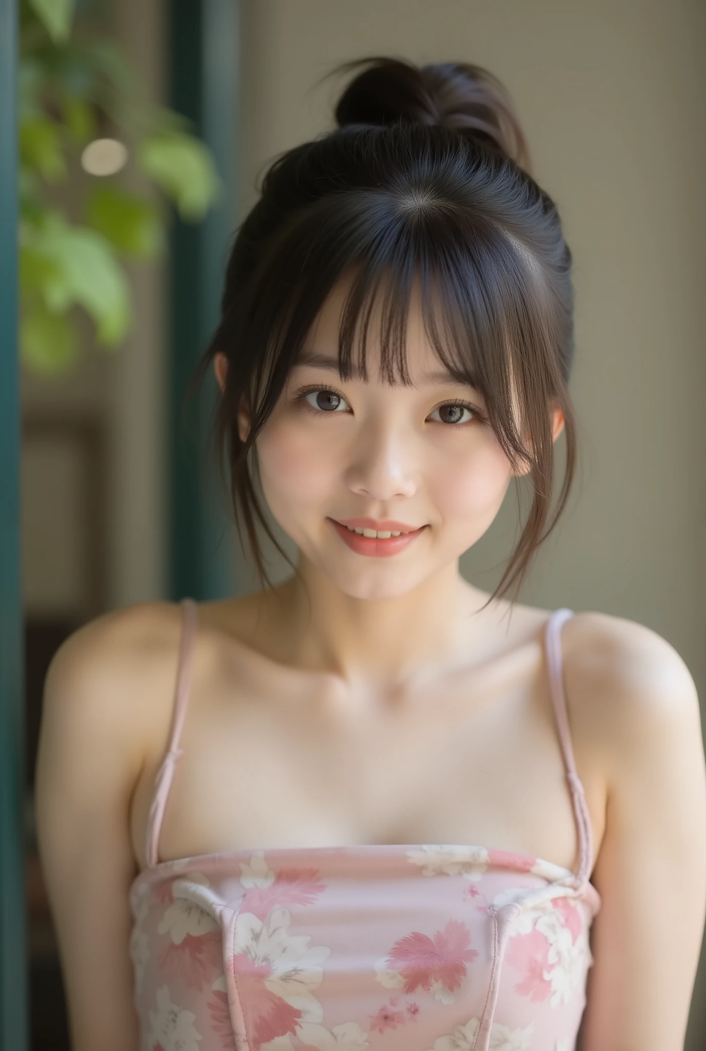 (8k), (最高の品質), 生写真, (写真現実的:1.4), とてもかわいい2人の15歳の日本人女子のが笑いながらお互い頬を触りあっているポートレート写真, (とても痩せている), ((とても背が低い2人の女子高生が手を握っている)), メイク無し, ((美しいショートカットヘア)), 夏の砂浜でパステルのシャツの下に紺のスクール水着を着ている, 髪が風になびいている, 青空, 完璧な映画の照明, 超高解像度,