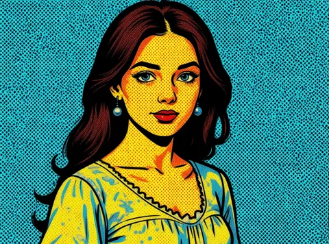 황금기 만화 초상화