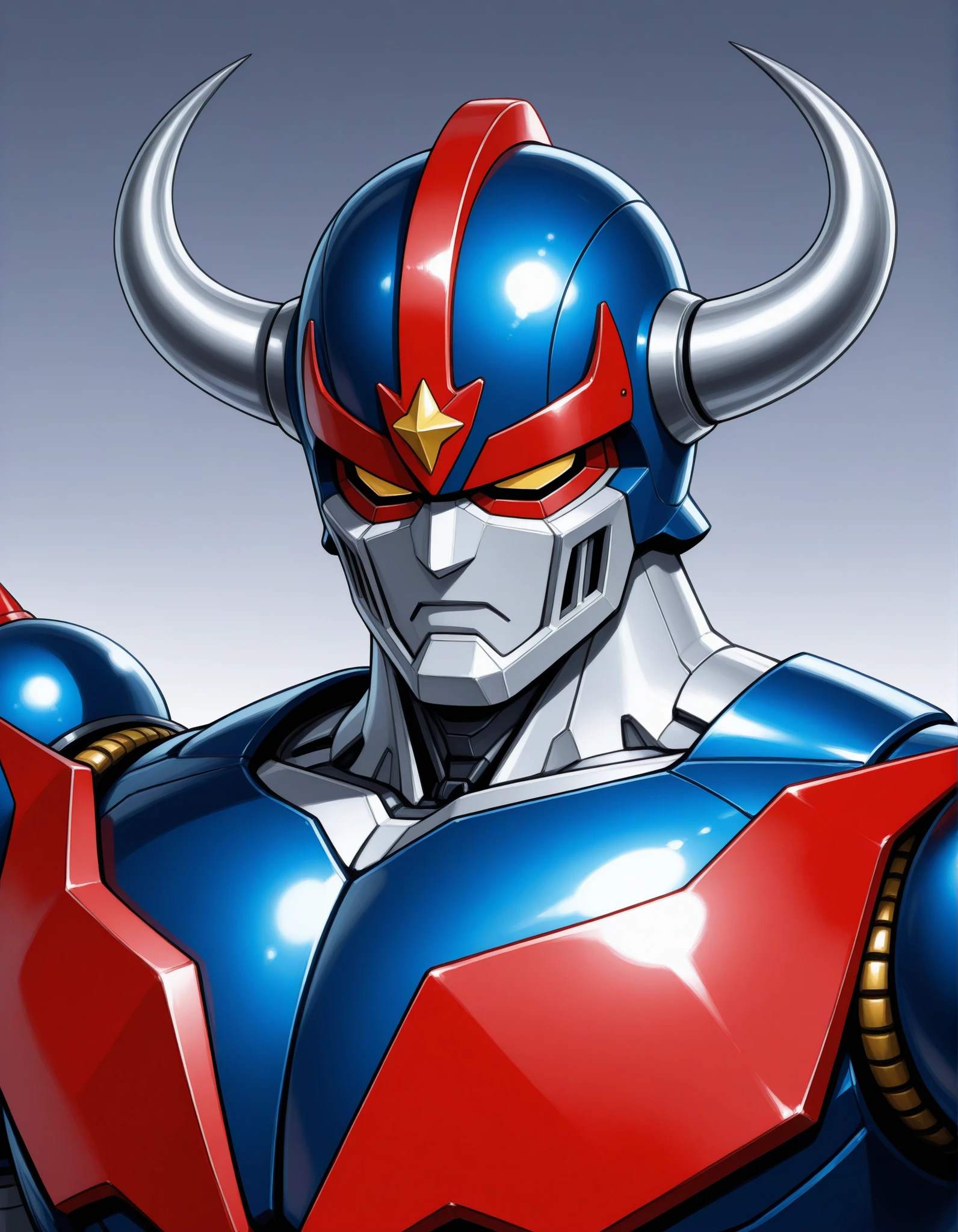 masterpiece, best_quality, very_aesthetic, highres, absurdres, ultra detailed,
<lora:negXL:0.5>
<lora:SuperRobot_IL_MIX_V03:1>
portrait, upper body,
Mazinger Z
superrobot, metal machinery ,mecha, robot ,super robot, solo ,1other, science fiction,no humans, redesign,