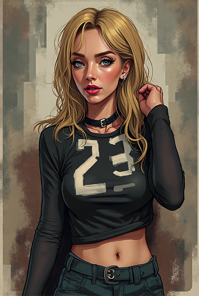 A girl in a mugshot, sketch, black and white, detailed features, vintage style, high contrast lighting, expressive eyes, tousled hair. (best quality, highres, realistic:1.37), vintage, monochrome, intense gaze, dramatic lighting, rugged background, distressed paper texture, retro vibes, id photo, front view