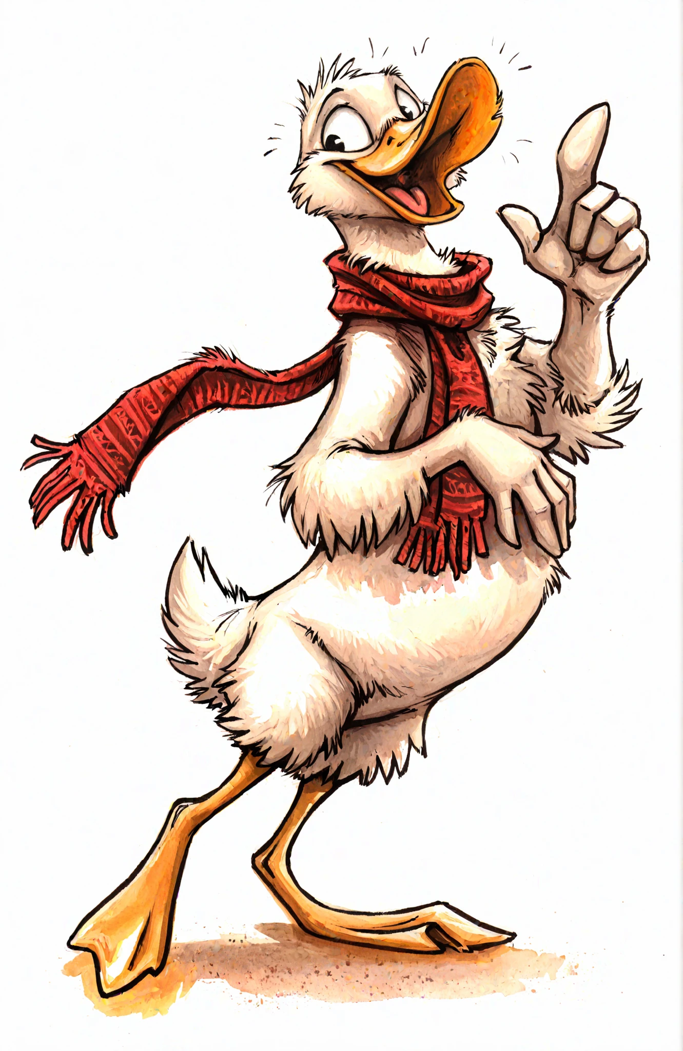 Kenket,
masterpiece, best quality, amazing quality,
cute, duck,( red stripped winter scarf,:1.1) white background,
<lora:Kenket_-_Art_Style:1>,