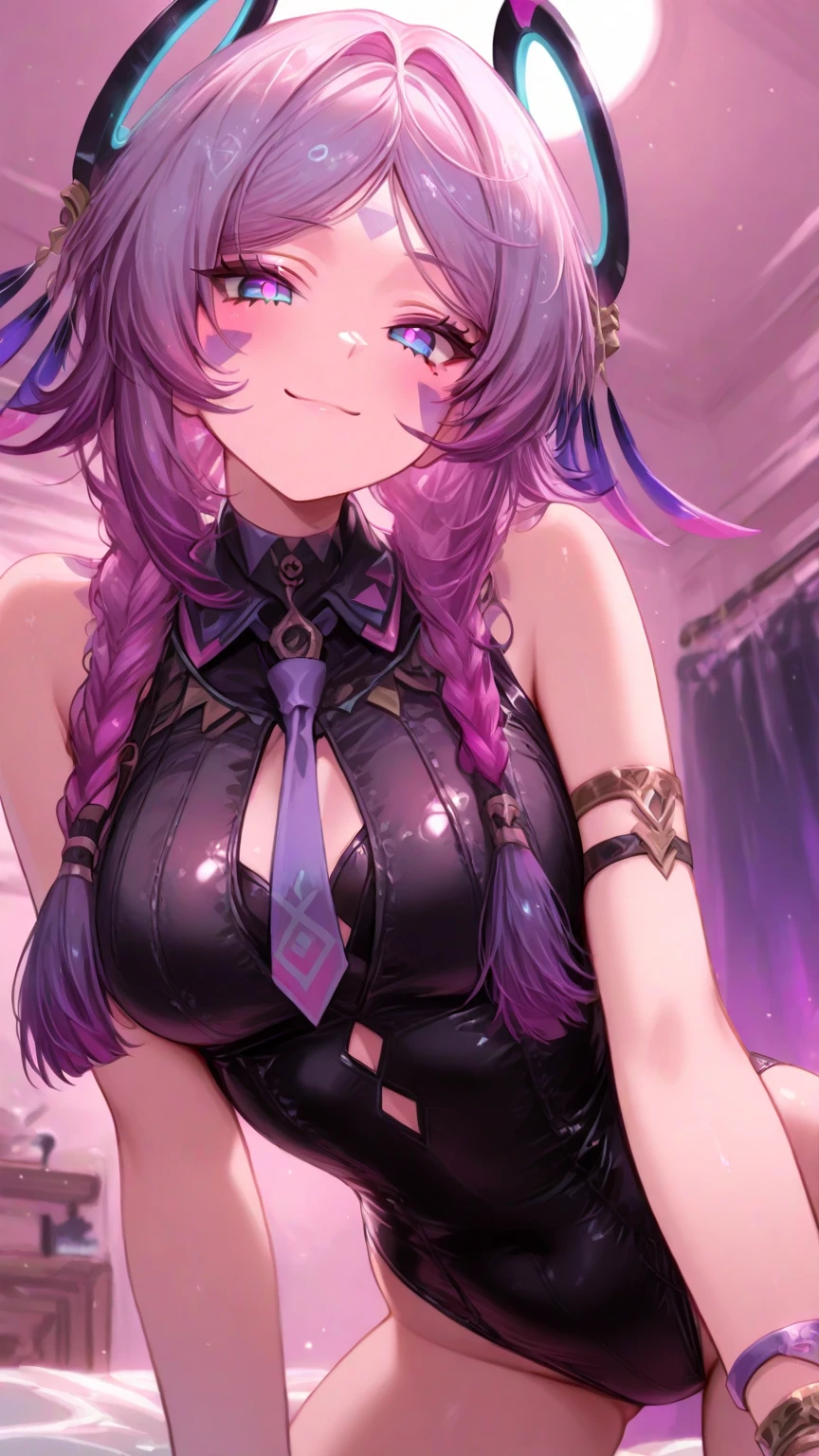 ,((1 man and 1 woman,having sex)),(supright straddl),vaginal penis,pink hair,twin tails,heterochromia,beautiful eyes,hair above one eye,,Bare breasts,Smile with open mouth,​masterpiece, top-quality,Corruption,Magical Girl Costume,perfect body,perfect hands