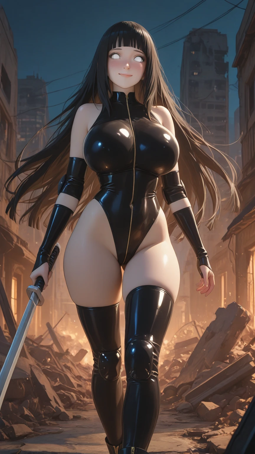 1 linda mulher careca bela e perfeita, dark-skinned woman with mechanical arms in a short, very low-cut dress made of very thin transparent silk, beautiful and erotic, usando muitas joias (rings, brincos, colares, pulseiras, piercings), sci-fi, (pintura digital por Andree Kohn) sorriso bem sexy, seios extremamente volumosos super gigantes e bunda extra gigante, extremely large strong fitness and intense and powerful muscles, halterofilista, malhada, bombada, fisiculturista, com bronzeado forte, sensual e intensivo, bastante suada e oleosa, cabelo vermelho muito longo, straight and long and green eyes walking forward and striking a sensual and erotic pose, com uma luz em torno dela, near a throne in a large futuristic imperial hall of a sci-fi castle
