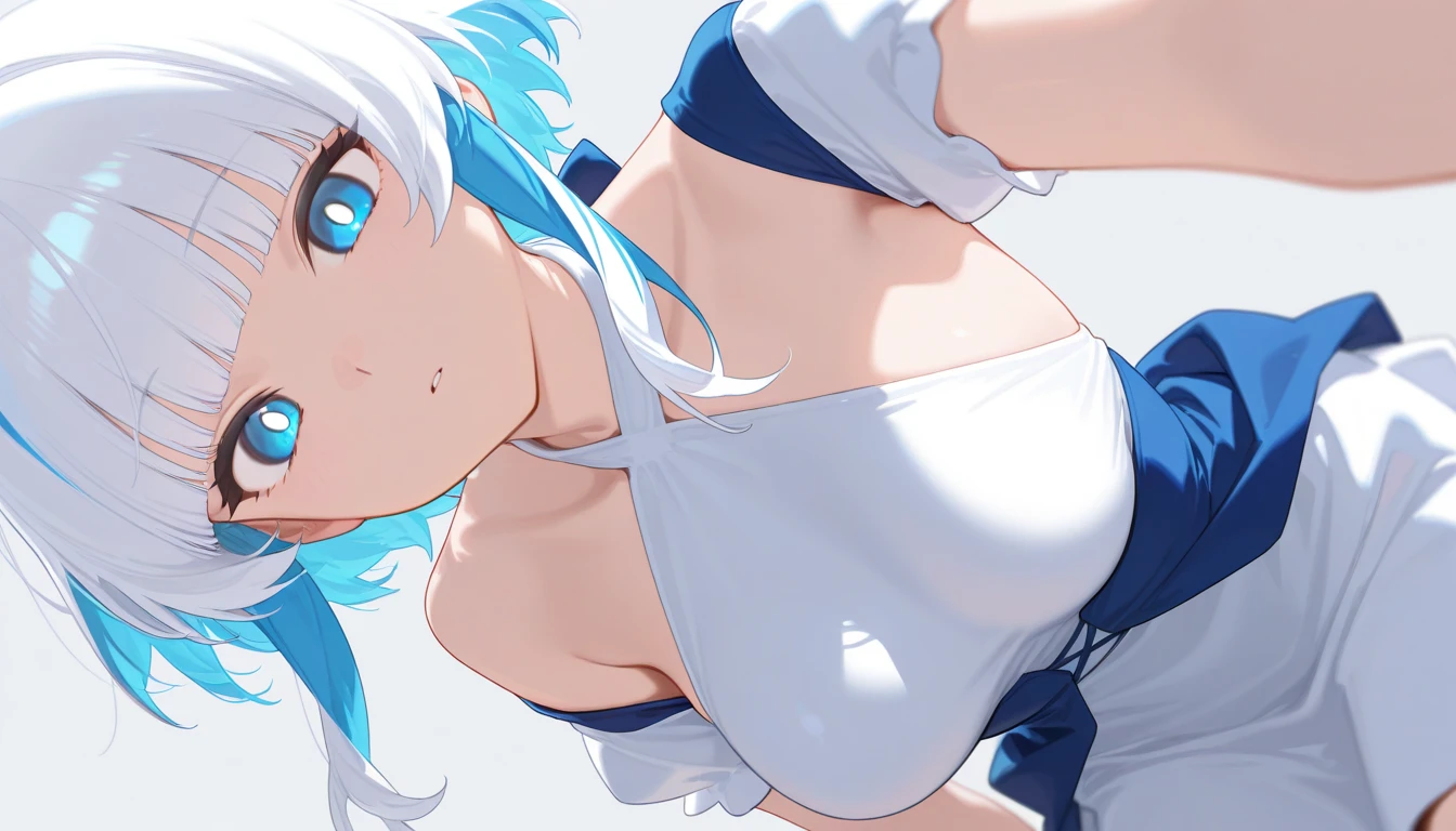 ，(???????????:1.7),Absurd resolution、hight resolution、(​masterpiece:1.4)、ultra-detailliert、((one girls:Looking away))、(Back view),(Looking away:1.6),((girl with:posterior view)),((??? ???????????:1.6))(Blue-green hair), (Side Ponytail), (Straight hair), (maid headband), (),(the body gets wet:1.1)、((look from down:1.9))(wet skin and hair:1.2),(Sweaty body:1.2)、(white, white turbid liquid on the body,,,,,,,,,,,,,,,,,,,,,,,,,,,,,,,,,,,,,,,,,,,,,,,,,,,,,,,,,,,,,,,,,,,,,,,,,,,,,,,,,,,,,,,,,,,,:1.2)、 ((Girl straddling guys:1.82)),((???:1.5)),(Barefoot:1.1),(girl with:Putting hands on a man's body),(Motion Blur:1.4)