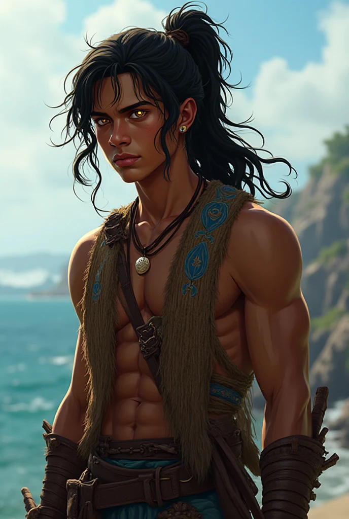 Photorealistic, ((best quality)), ((masterpiece)), (detailed), masculine portrait of young dark fantasy prince, 18-year-old male models, handsome, tall, cute looking, evil look, dark look, powerful, young male, handsome model, clean shave, deep blue eyes, blue eyes, intense blue eyes, (short wavy messy brown hair:1.2), messy wavy hair, super strong, muscular, fit, massive muscles, six pack, (:1.5), barechested, half-, , muscle, ripped, strong body, fit body, great chest, amazing arms, (evil masculine crown:1.4), fantasy royal jewels, fully , , , , 1 perfect , 1 amazing , 1 nice , 1 beautiful , 1 amazing , 1 good , 1 male , perfect gland, nice gland, amazing gland, perfect , amazing , nice , great , male , male , male structure, gothic castle in the background, gothic, (Dark background:1.3) fog, mist, mystery, 8k, high detailed, ultra-detailed, Stylish Pose, real skin texture, dark cinematic lighting
