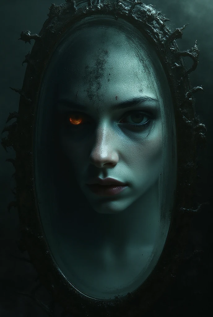 unreal engine:1.4,uhd,The best quality:1.4, fotorRealist:1.4, skin texture:1.4, masterpiece:1.8,(((beautiful woman Aesthetic horror,blue fire, portrait,beautiful detailed eyes,beautiful detailed lips,long eyeslashes,Dark shadows,deep look,macabre beauty,grotesque elegance))),(dynamic pose:1.0),ashamed,(centered,scale to fit dimensions,rule of thirds) surreal landscape,Nightmare visions,Psychological torment,Madness and beauty,Horror sublime,Obsidian Abyss,Forbidden secrets,Cryptic whispers,Hallucinatory dreams,blue background,(The best quality,4K,8K,High Resolutions,masterpiece:1.2),ultra detailed,(realist,fotorRealist,fotorRealist:1.37), looking at the camera