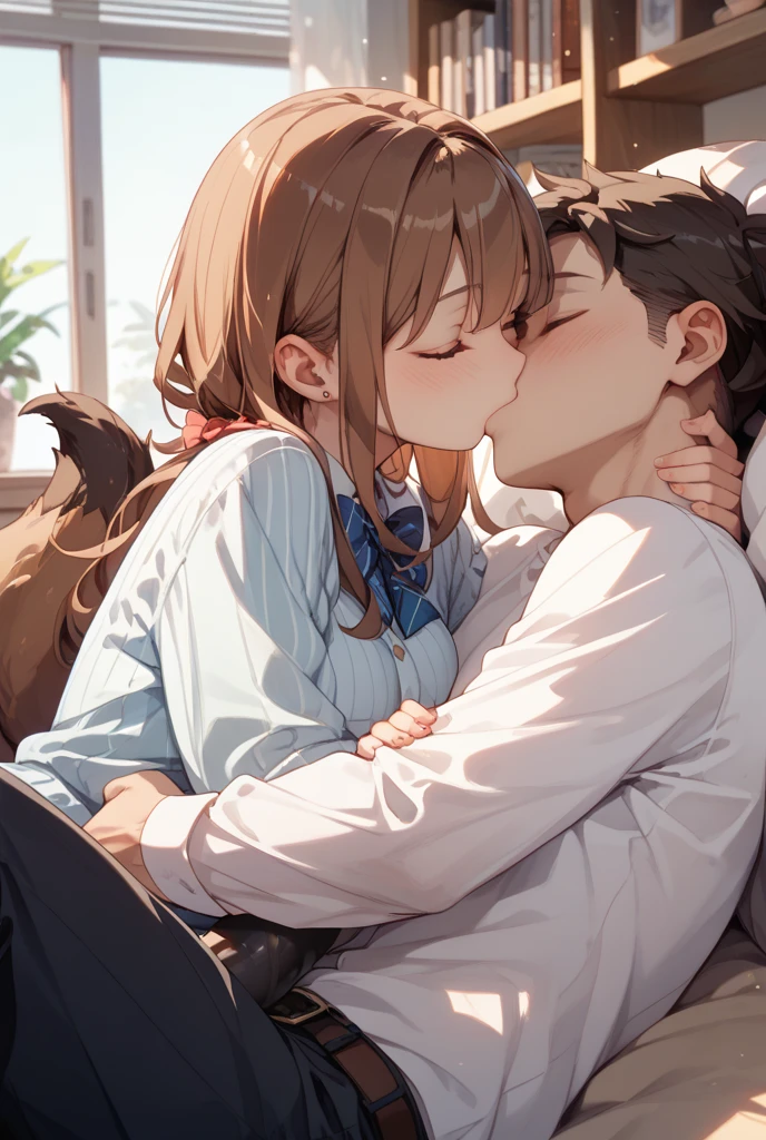 Anime girl  a boy 