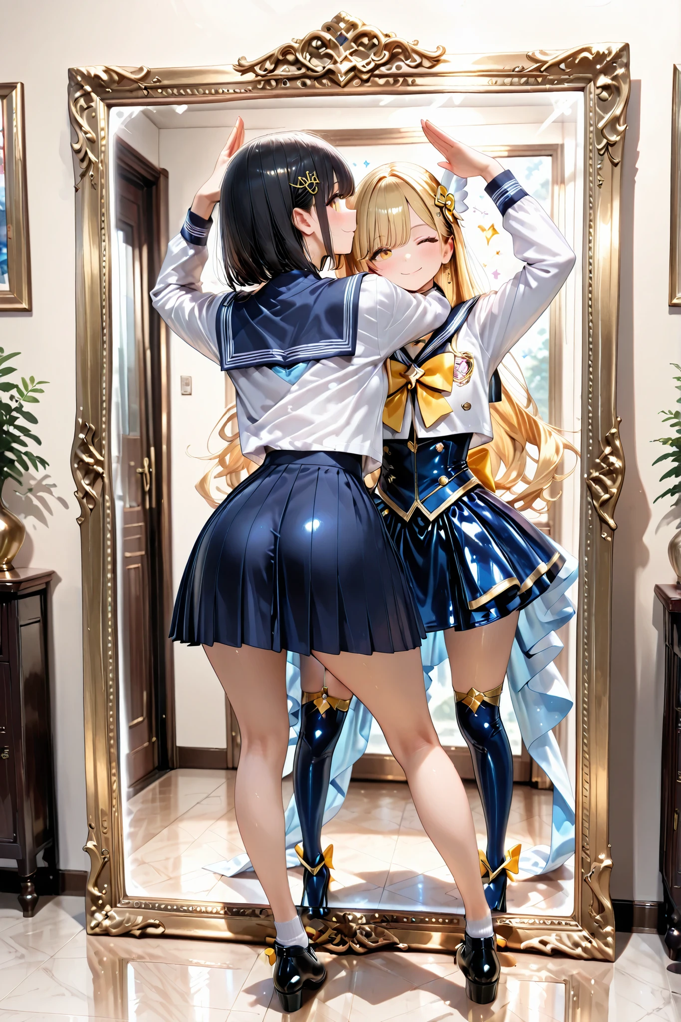 erase, draw black shoes