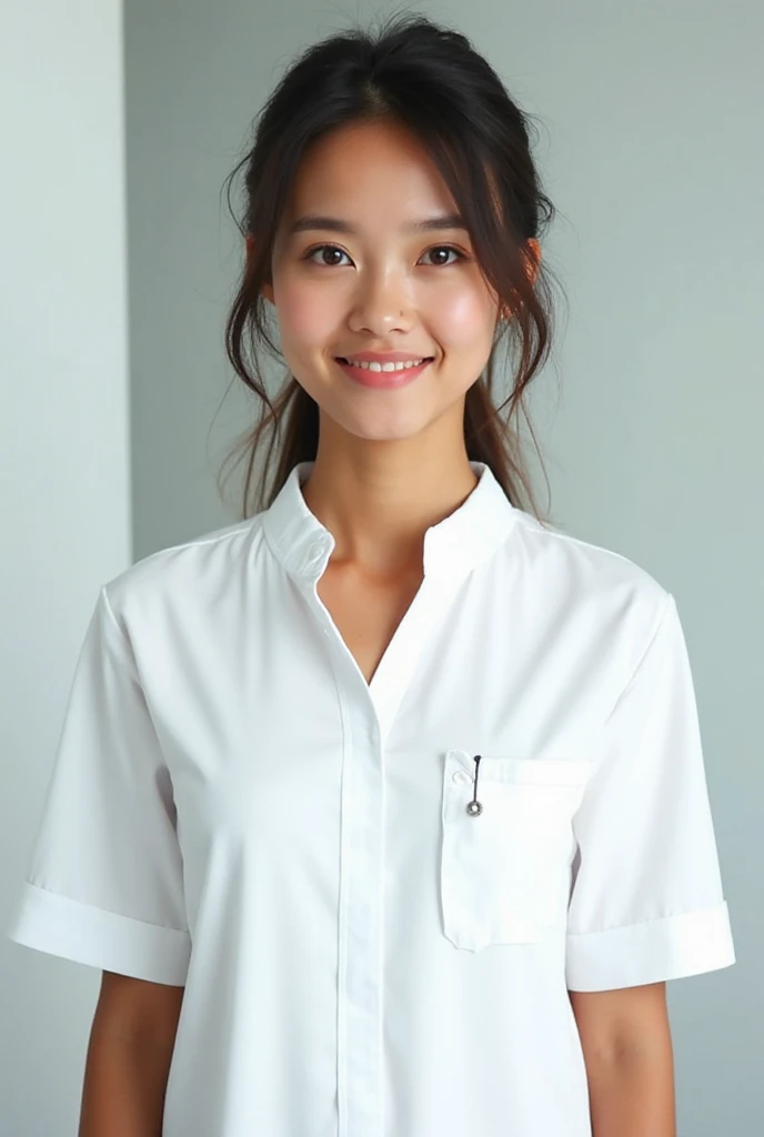 ((masterpiece, best quality, high quality)),1girl, (hospital), infirmary, (surgical_uniform, long sleeves, long dress, gloves,surgical cap),