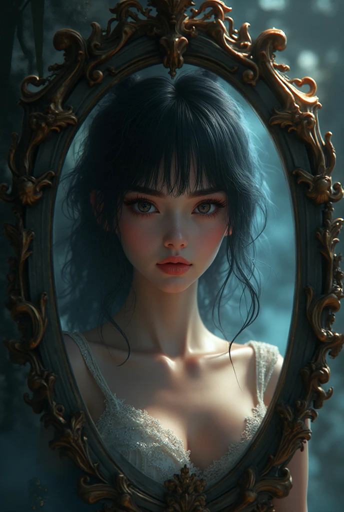 black hair, smile, Futurism, high detail, interior architecture, Romanticism, Northern Renaissance, stereogram, UHD, masterpiece, textured skin, high quality, best quality --auto