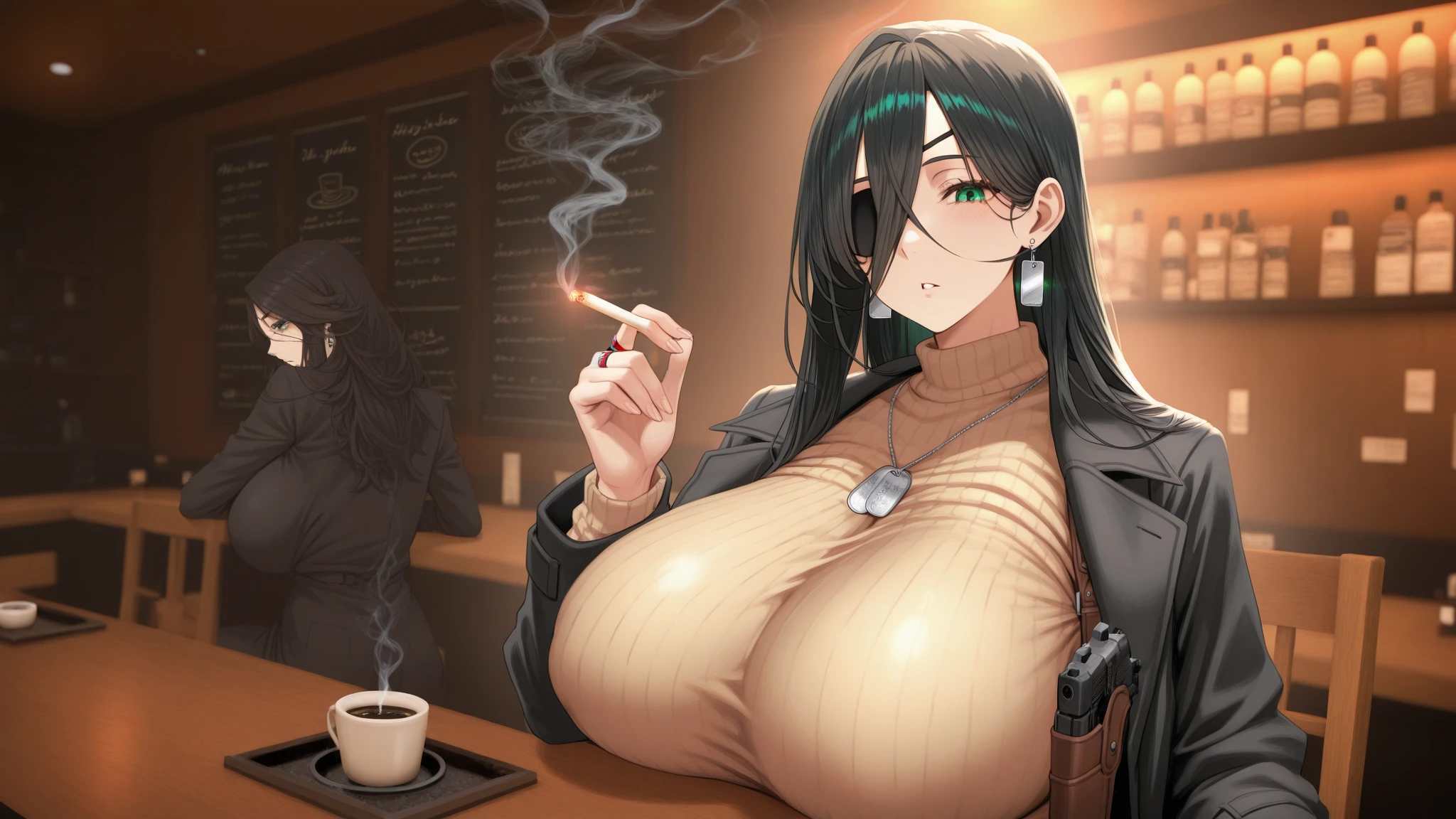 (8k, Foto RAW, La mejor calidad, Obra maestra:1.2), Ultra detalle, Super resolution, (realista, foto realista:1.37), retrato, Foto en color RAW de alto detalle, foto profesional, extremadamente detallado y hermoso, extremadamente detallado, Fondo de pantalla de 8k, Amazing and detailed, File Size Huge, Arte Oficial, 1girl, 40 nches pechos, solamente, Marca de la frente, cabello rubio, brown eyes, escote, Cabello largo, Cola de caballo,vestido, pants,toenail polish, Cara hermosa, ojos perfectos,