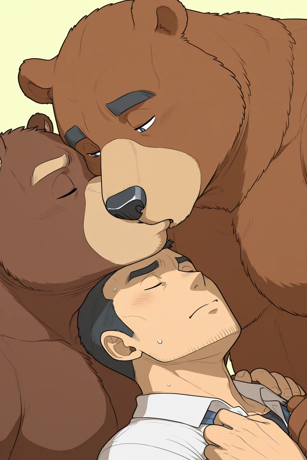 score_9, score_8_up, score_8, score_7_up, score_7, hi_res, beastars jack_(beastars) legoshi_(beastars) bird_dog canid canine canis domestic_dog hunting_dog labrador mammal retriever wolf  _ animal_ animal_ anthro anthro_on_anthro anthro_ anthro_ anthro__anthro  bed big_knot bodily_fluids canine_ canine_ clenched_teeth countershading  _in_ass  _on_bed  duo eyes_closed furniture _fluids  heart_symbol knot looking_at_another looking_at_partner male male/male male_ male_ male__male muscular muscular_anthro muscular_male onomatopoeia   _  _in_ass  size_difference smaller_ smile sound_effects spooning teeth text
